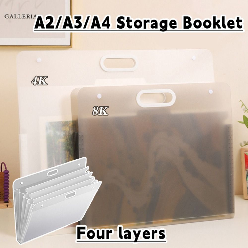 Document Scanner Portable - Simple A2/A3/A4 File Folder Four Layers