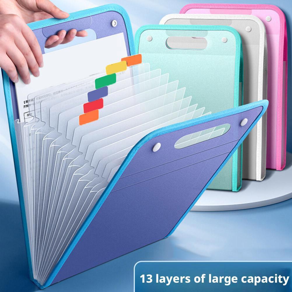 Document Scanner Portable - 13 Pocket File Folders Portable A4