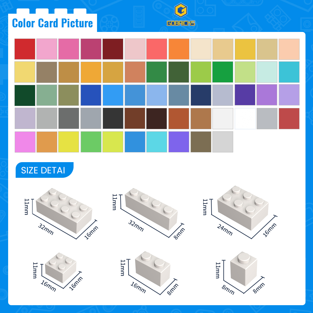Gobricks 50pcs 3001 MOC Access - огляд і ціна Tech Accessories Gifts