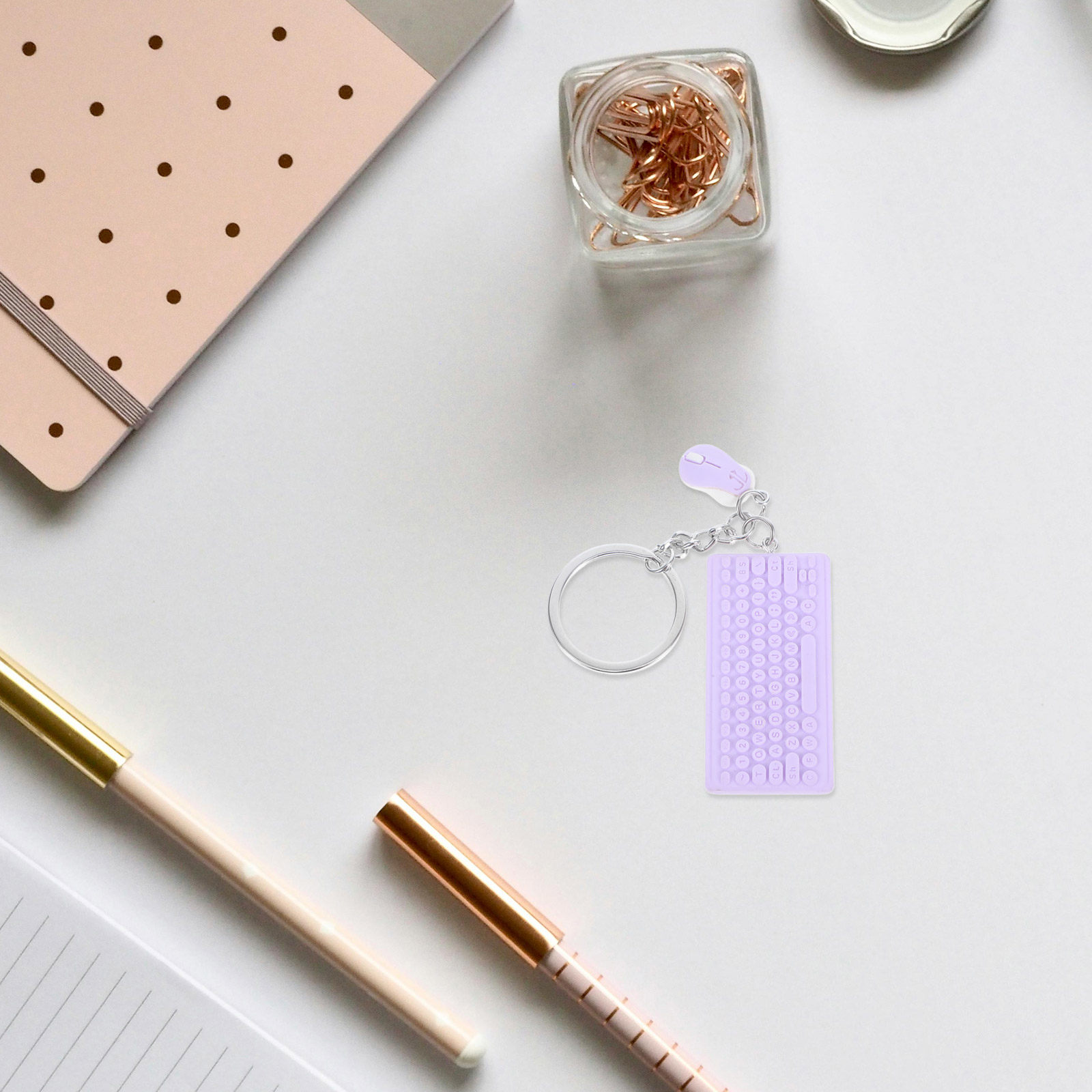 Mini Keyboard Mouse Keychain C - огляд і ціна Tech Girl Accessories