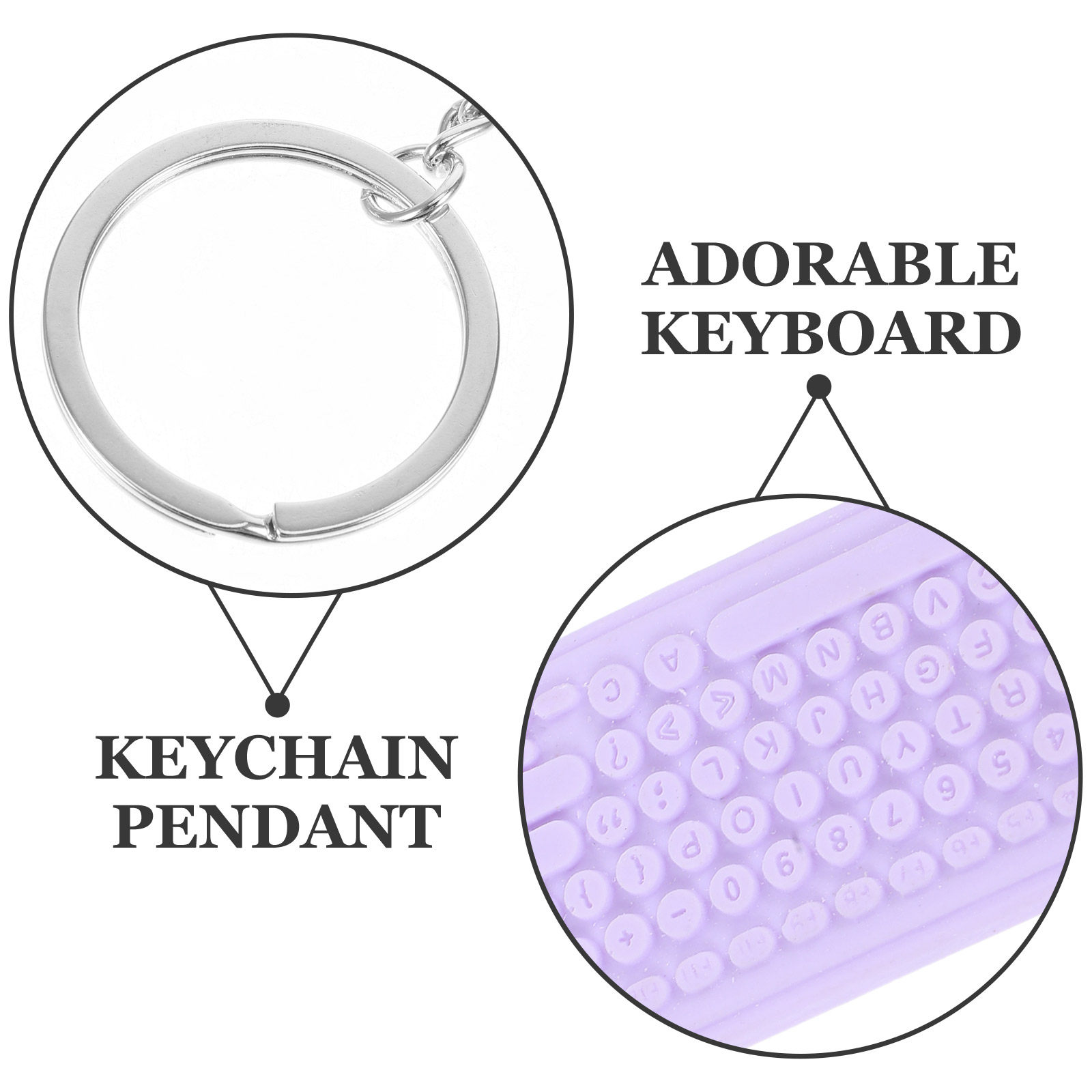 Mini Keyboard Mouse Keychain C - огляд і ціна Tech Girl Accessories